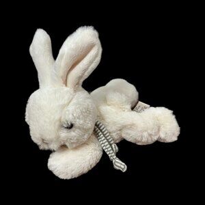 Bukowski Bears Rabbit Plush White Bunny Stuffed Animal Floppy Lying Down Swedish